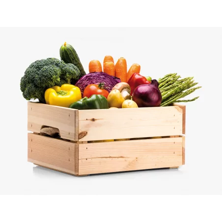 Volquete para cajas con verduras y frutas VK