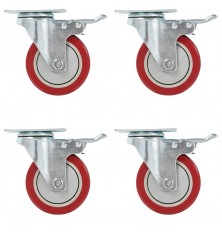 Industrial locking swivel casters