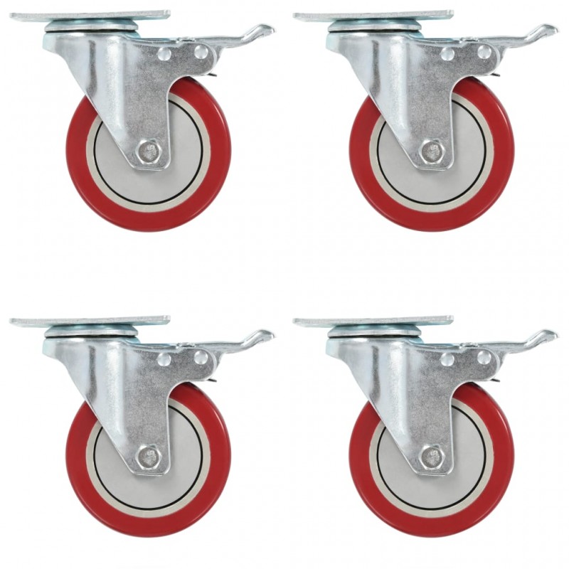 Industrial locking swivel casters