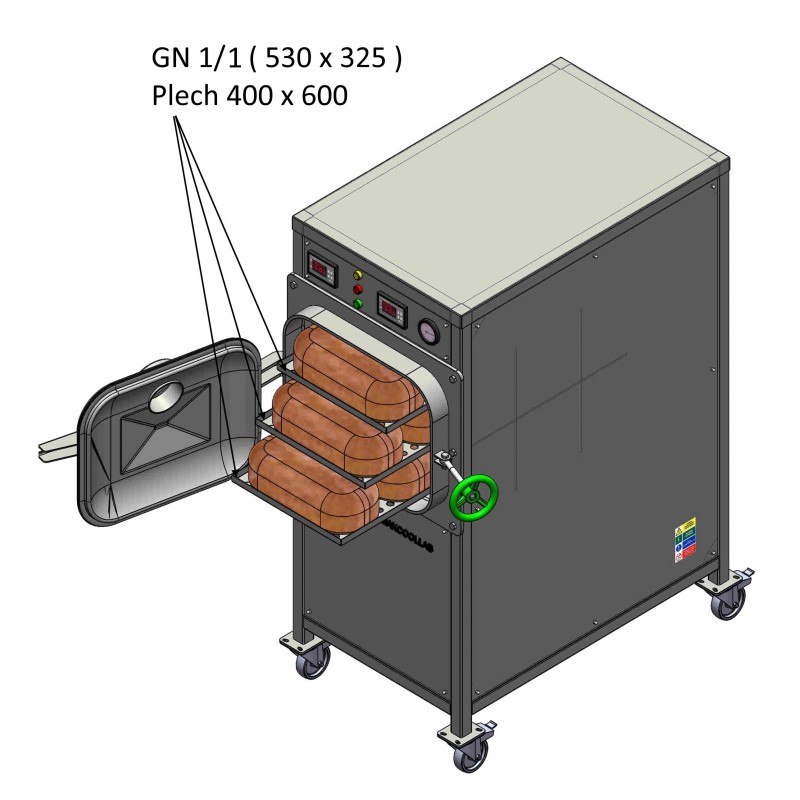 Vacuum cooling lab for bread and pastries