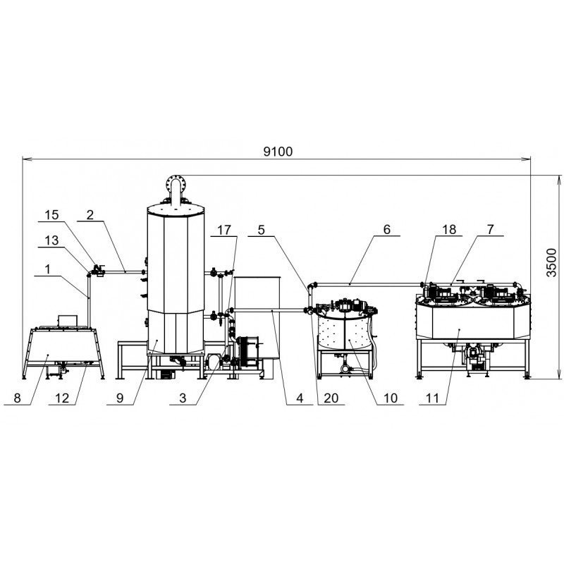 Sweetened condensed milk production line