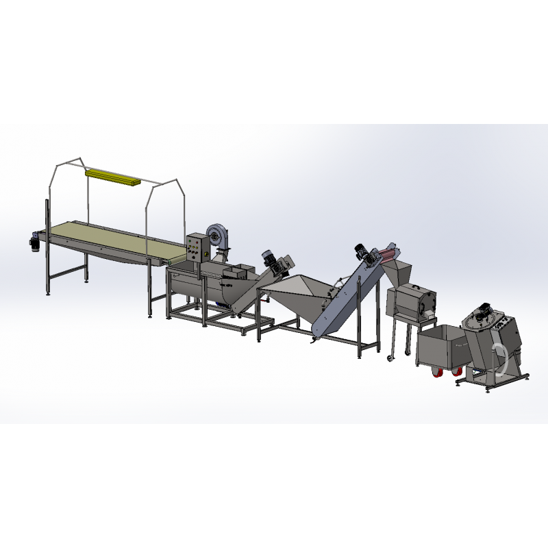 Equipment for the production of jam from fruits and berries