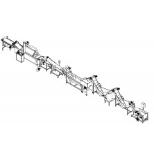 Línea de equipos para la producción de papas fritas