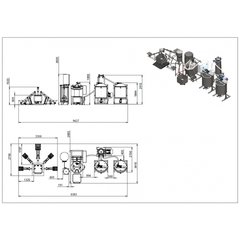 Chocolate spreads production line