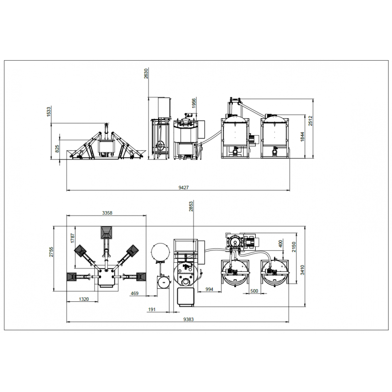 Chocolate spreads production line