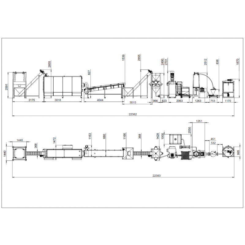 Peanut butter production equipment schema