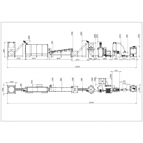 Peanut butter production equipment schema