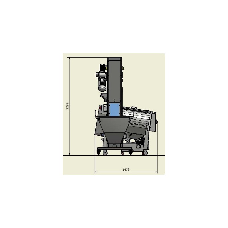 Poloautomatická linka na spracovanie jabĺk 1000 kg/h