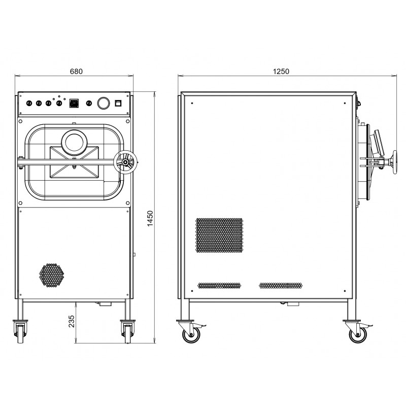 Vacuum cabinet dryer