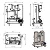 Reinigings- en ontsmettingsstation CIP-52: 2×50 liter