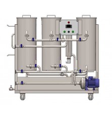 System for cleaning food processing equipment CIP-53 3×50 liters