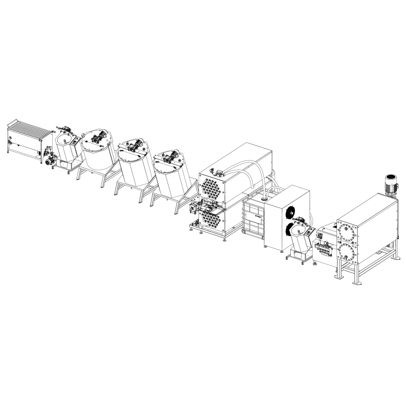 Equipment complex for the production of margarine