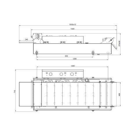 continuous fryer 400/1100/12 schema