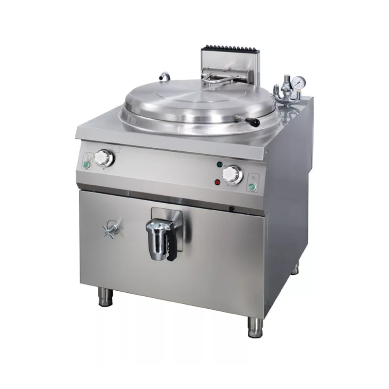 Professional 120L bratt boiling pan with indirect electric heating