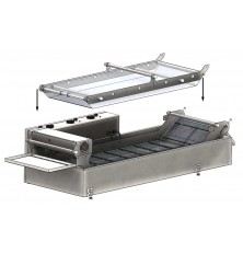 Additional pressure conveyor for the 400/1100/12 fryer