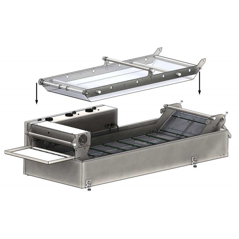 Second pressure conveyor for the modular fryer 400/1100/12 - additional module