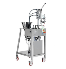 Machine de remplissage et de bouchage pour sachets souples TEF