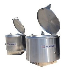 Steam heated professional cookers