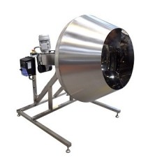 Drum seasoning machine for chips