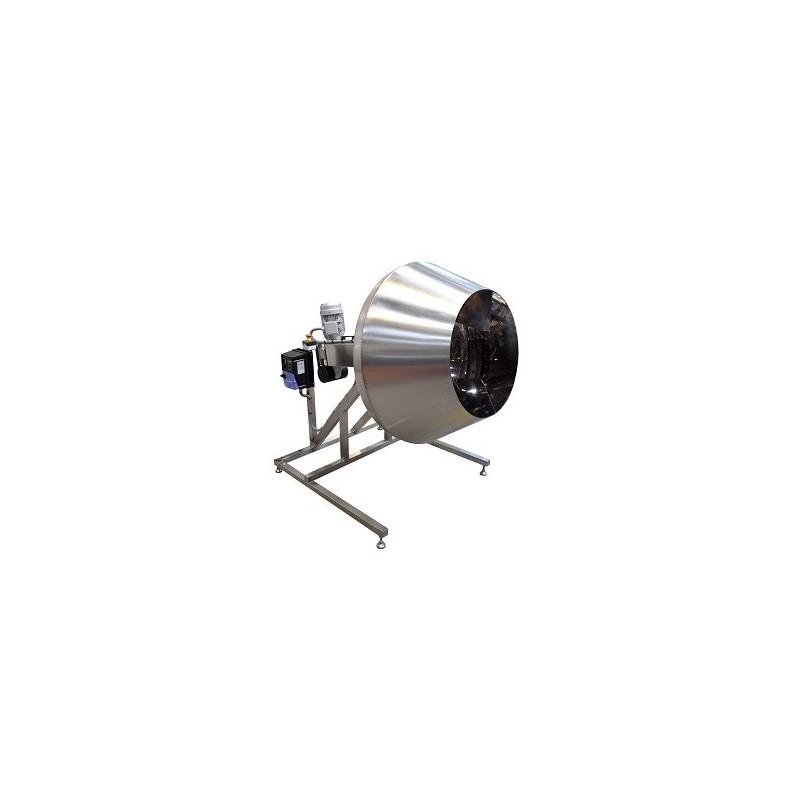 Drum seasoning machine for chips