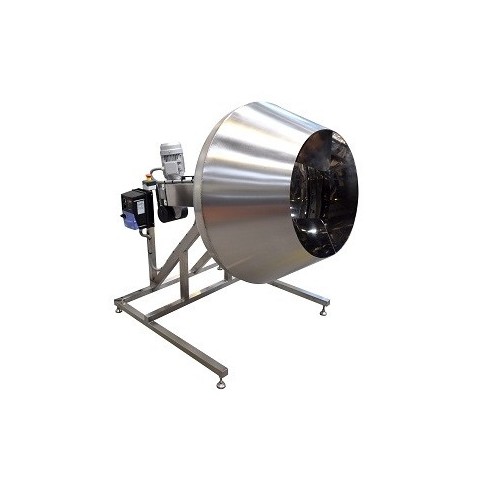 Drum seasoning machine for chips