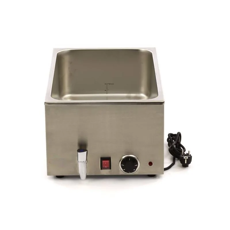 Water heating bath with a tap