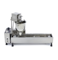 Automatic donut forming and frying machine