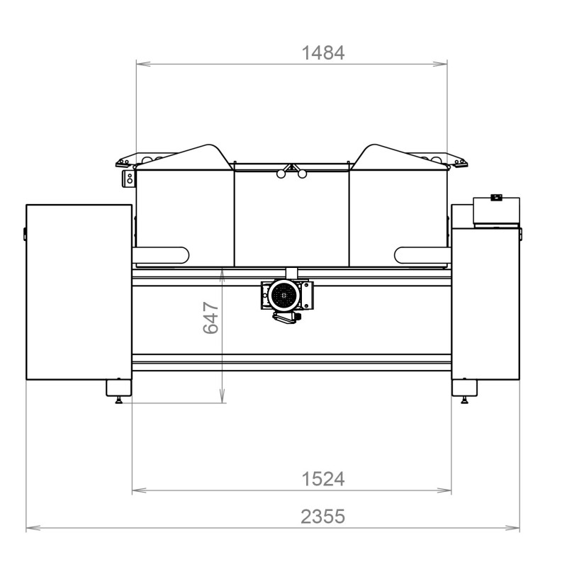 Kipptopf mit Rührwerk PESK 250/26