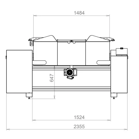 Tilting pan with a stirrer PESK 250/26