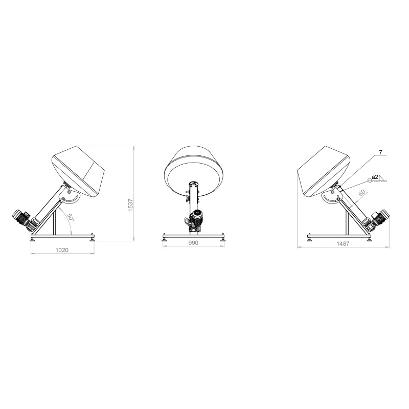 Enrobeuse / mélangeuse à tambour NDM 100