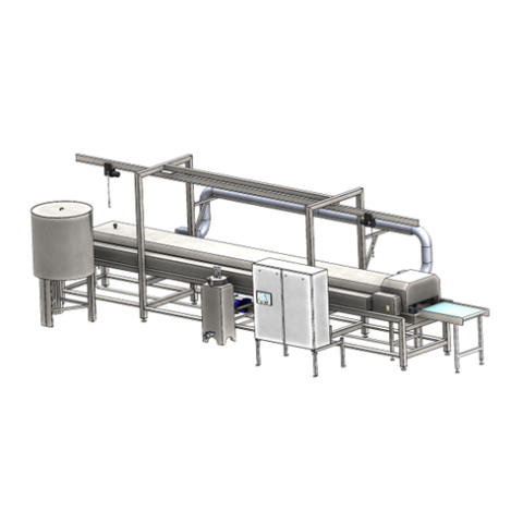 Double conveyor Deep fryer