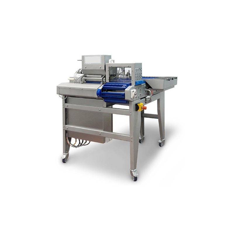 Skewering machine for meat