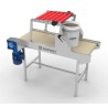 Lid capping conveyor for buckets