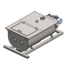 Twin shaft ribbon / paddle mixer