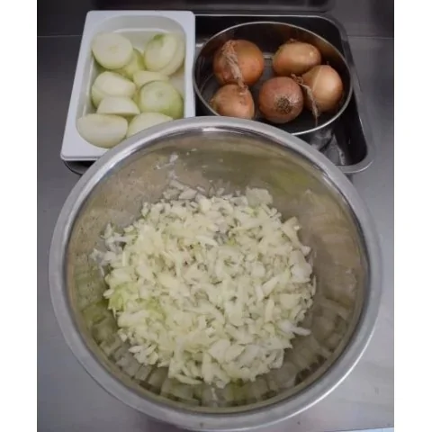 Frytkownica do chrupiącej cebuli z wirówką do odolejania