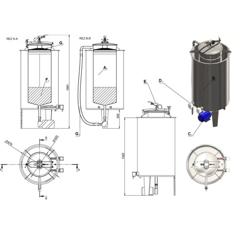 Vacuüm honingdroger VHD50