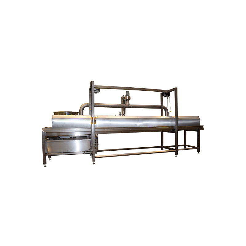 Continuous oil pouring fryer