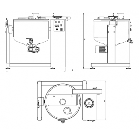 Cooker with a stirrer HSM 300