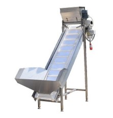 Conveyor system equipped with a hopper CWH