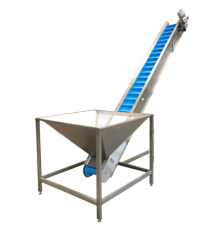 Inclined conveyor for transporting bulk and piece goods CBI