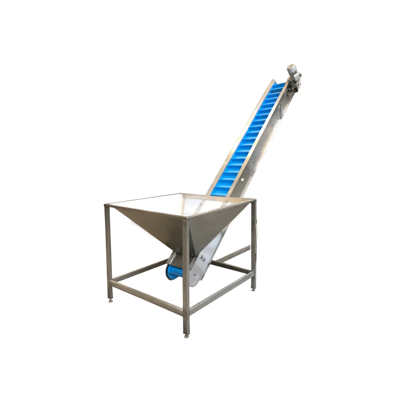 Inclined conveyor for transporting bulk and piece goods CBI