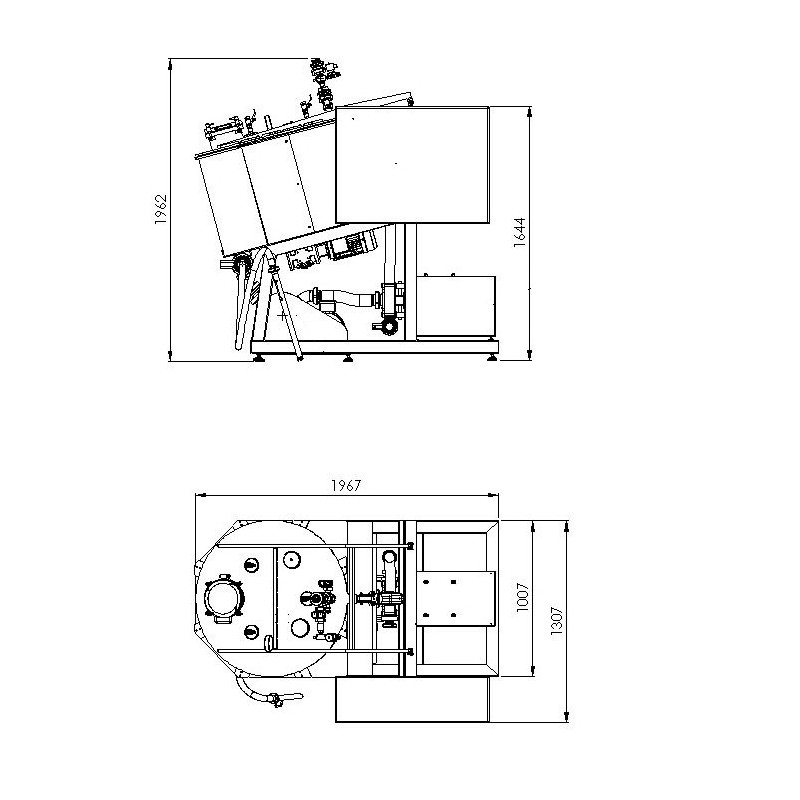 Homogeneizador de vacío VMG NS 300-650