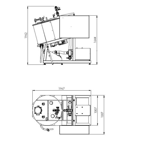 Homogeneizador de vacío VMG NS 300-650