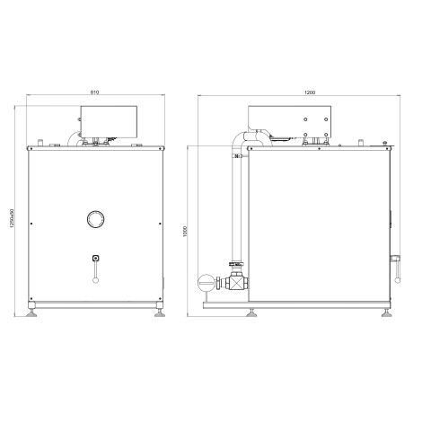 Cucina elettrica ad olio termico STM