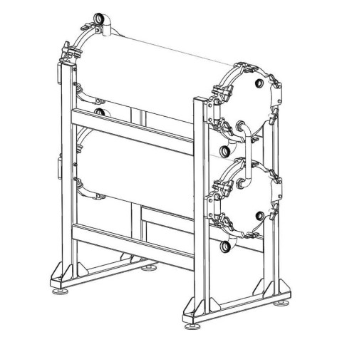 Tube pasteurizer technical drawing Tube pasteurizer technical drawing