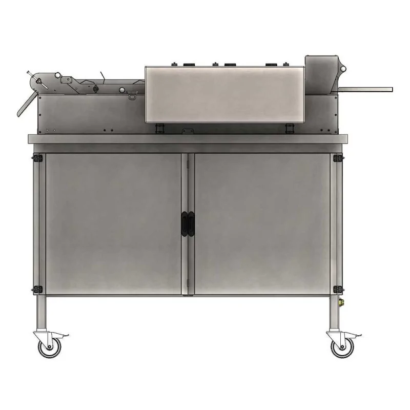 Working table for the fryer
