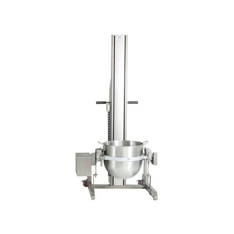 Lifting station for planetary mixer bowls