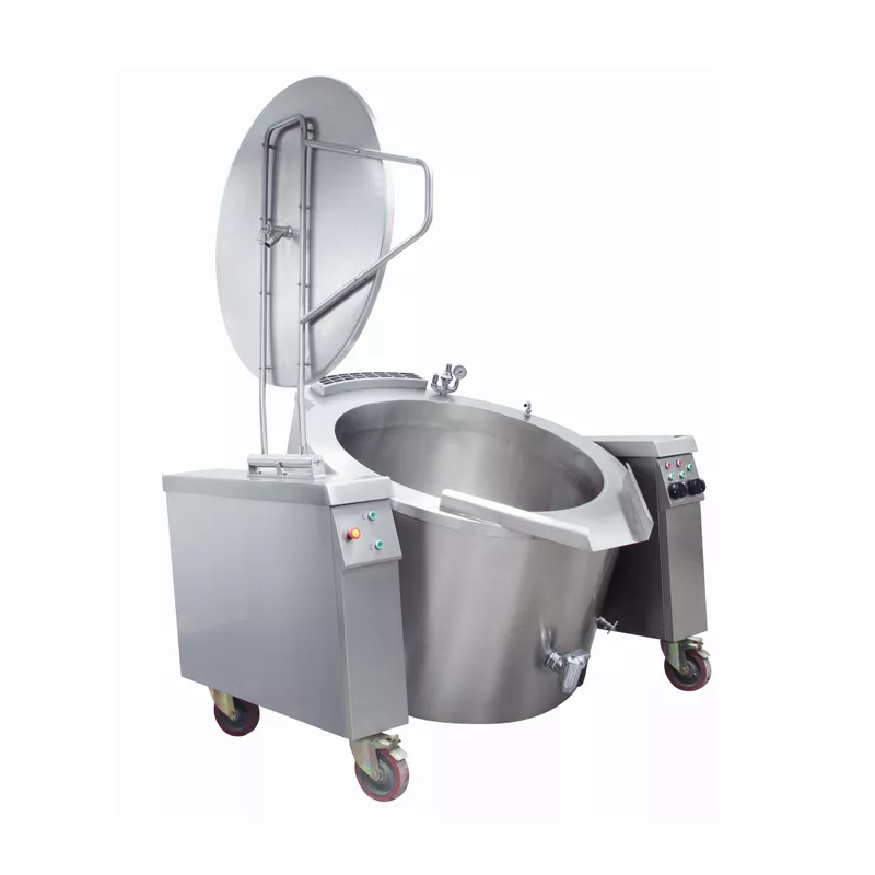 Gas powered tilting boiling pan 550L