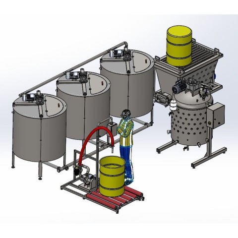 Honey processing equipment