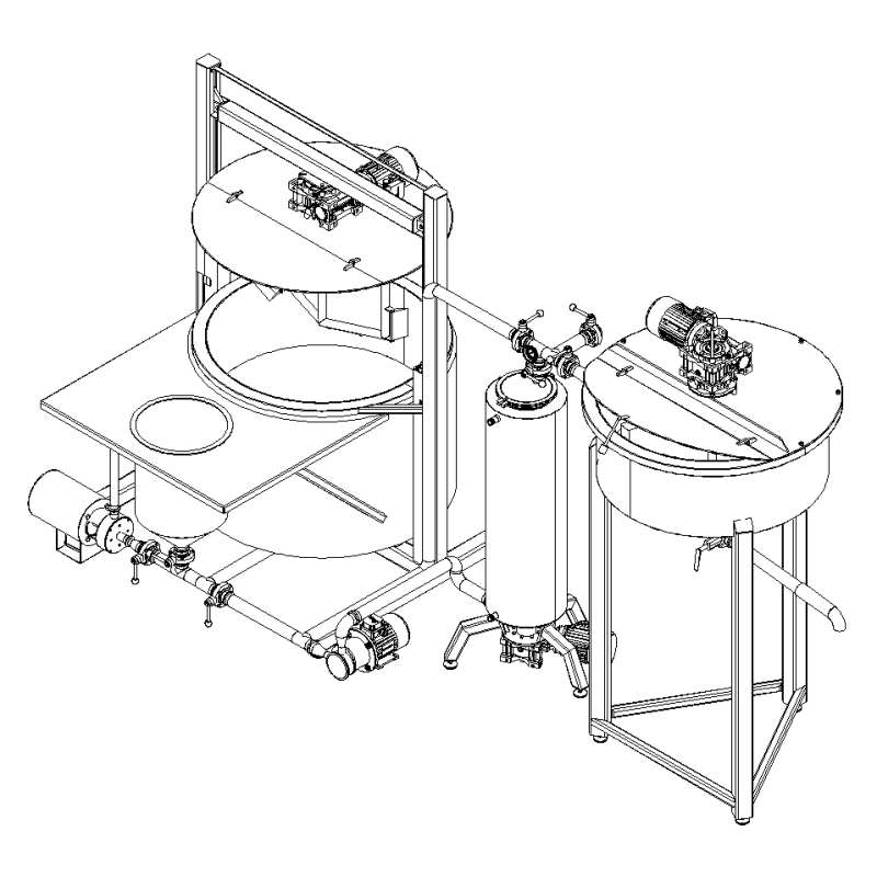 Equipment for the production of ketchup and other sauces